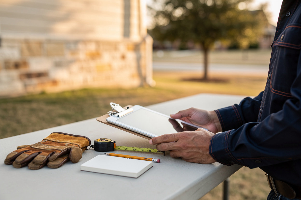 Legacy Home & Land Services LLC property in Hutto, Texas showing practical exterior cleanup and home and land services in Central Texas
